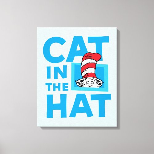 Dr Seuss  The Cat in the Hat Logo Canvas Print