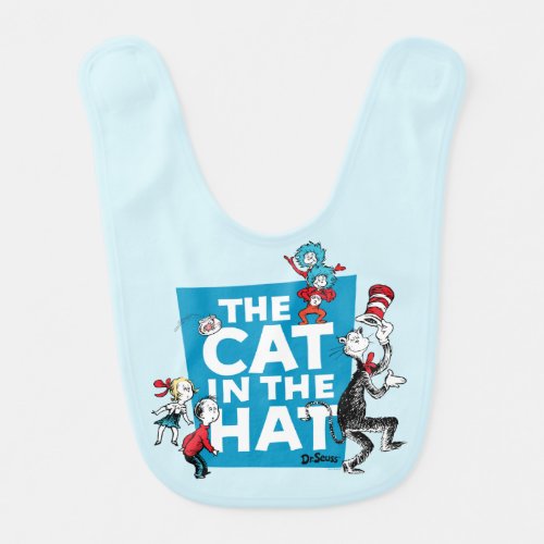 Dr Seuss  The Cat in the Hat Logo _ Characters Baby Bib