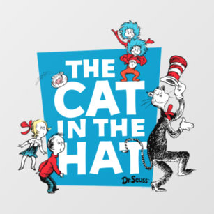 Dr. Seuss   The Cat in the Hat Logo - Characters Wall Decal