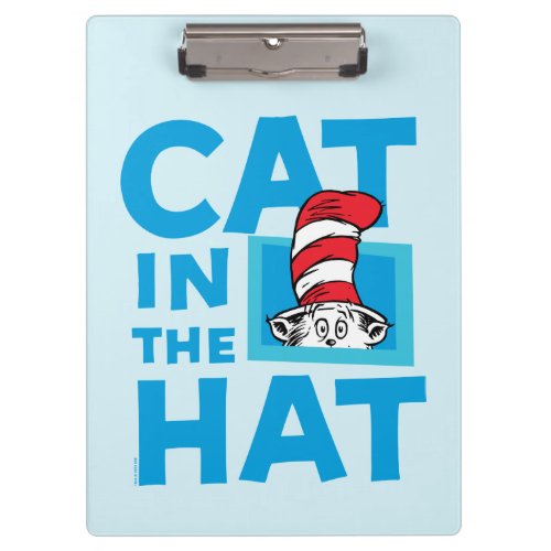 Dr Seuss  The Cat in the Hat Logo Clipboard
