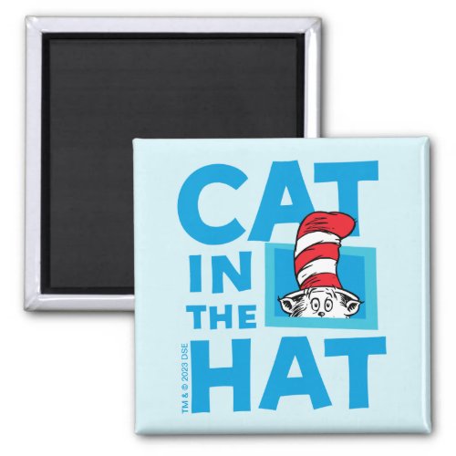 Dr Seuss  The Cat in the Hat Logo Magnet