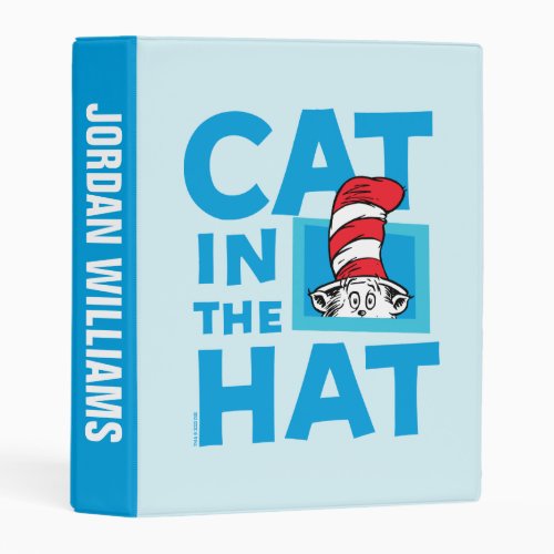 Dr Seuss  The Cat in the Hat Logo Mini Binder