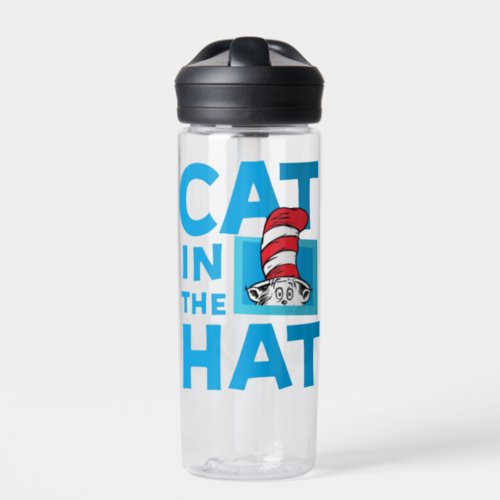Dr Seuss  The Cat in the Hat Logo _ Vintage Water Bottle