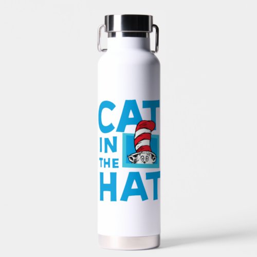 Dr Seuss  The Cat in the Hat Logo _ Vintage Water Bottle