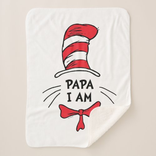 Dr Seuss  The Cat in the Hat _ Papa I am Sherpa Blanket