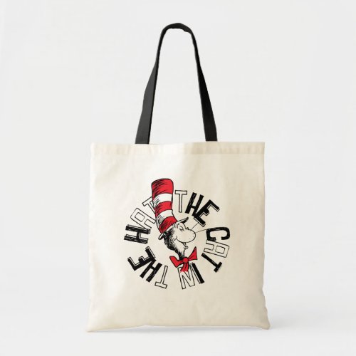 Dr Seuss  The Cat in the Hat Round Art Tote Bag