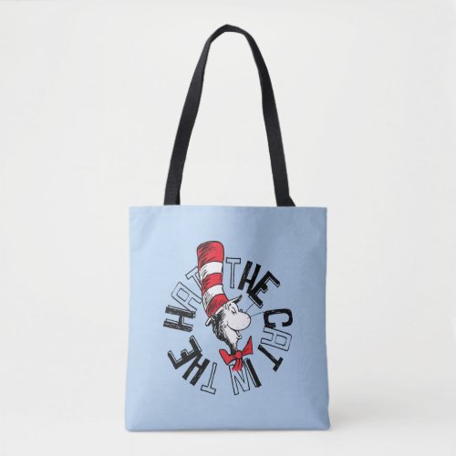 Dr Seuss  The Cat in the Hat Round Art Tote Bag