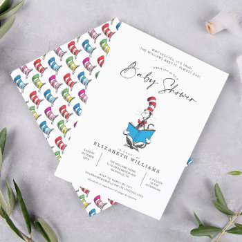 Dr. Seuss - The Cat In The Hat Shower  Invitation by DrSeussShop at Zazzle