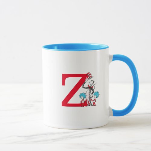 Dr Seuss The Cat in the Hat Thing 1 Monogram Z Mug
