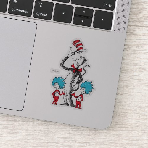 Dr Seuss  The Cat in the Hat Thing 1  Thing 2 Sticker