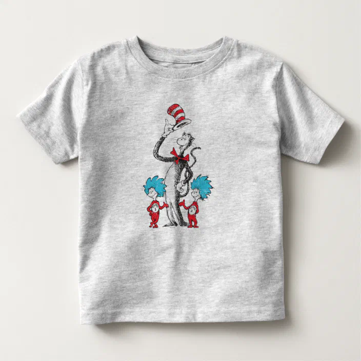 THING ONE Dr Suess 1 Cat in the Hat T Shirt Childrens Kids Size 