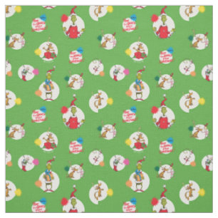 Dr Seuss The Grinch Christmas Polka Dots Fabric