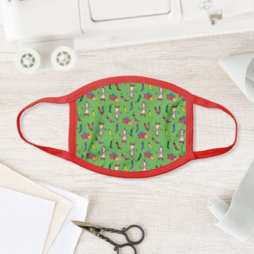Dr Seuss  The Grinch  Cindy_Lou Who Pattern Face Mask