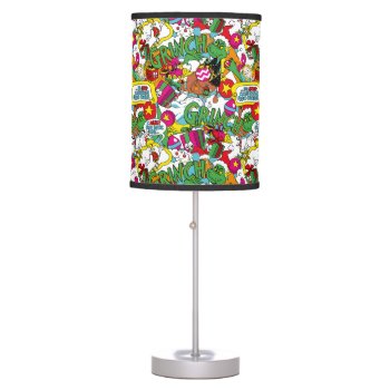 Dr. Seuss | The Grinch Colorful Pattern Table Lamp by DrSeussShop at Zazzle