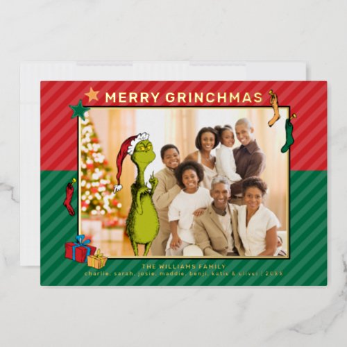 Dr Seuss  The Grinch Family Photo  Holiday Card