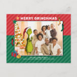 Dr. Seuss | The Grinch Family Photo Holiday Postcard