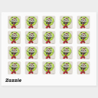 The Grinch Stickers x 5 - Grinch Dr Seuss Stickers - Birthday