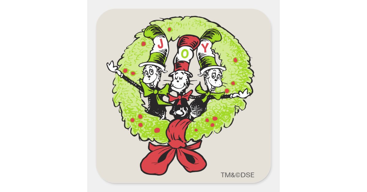 The Grinch Stickers x 5 - Grinch Dr Seuss Stickers - Birthday