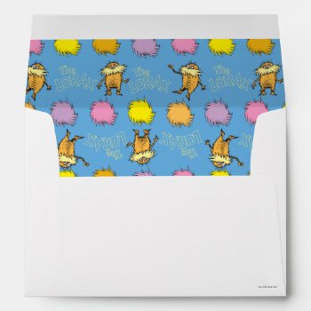 Dr. Seuss | The Lorax Pattern Envelope by DrSeussShop at Zazzle