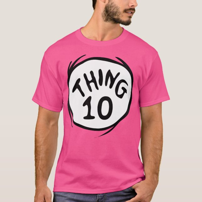Dr. Seuss Thing 10 Emblem Color Option T-Shirt (Front)