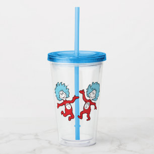 Dr. Seuss Thing 1 and Thing 2 Character Acrylic Tumbler