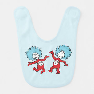 Dr. Seuss Thing 1 and Thing 2 Character Baby Bib