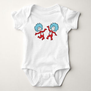 Dr. Seuss Thing 1 and Thing 2 Character Baby Bodysuit