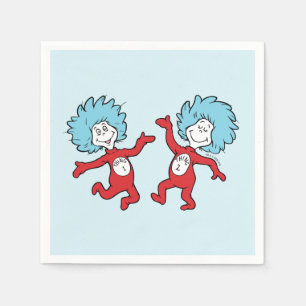 Dr. Seuss Thing 1 and Thing 2 Character Napkins