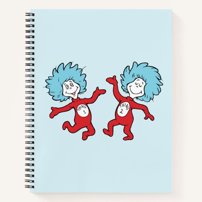 Dr. Seuss Thing 1 and Thing 2 Character Notebook (Front)