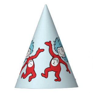 Dr. Seuss Thing 1 and Thing 2 Character Party Hat