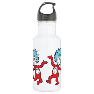 Dr. Seuss Thing 1 and Thing 2 Character Stainless Steel Water Bottle