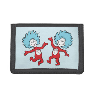 Dr. Seuss Thing 1 and Thing 2 Character Tri-fold Wallet