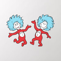 Dr. Seuss Thing 1 and Thing 2 Character