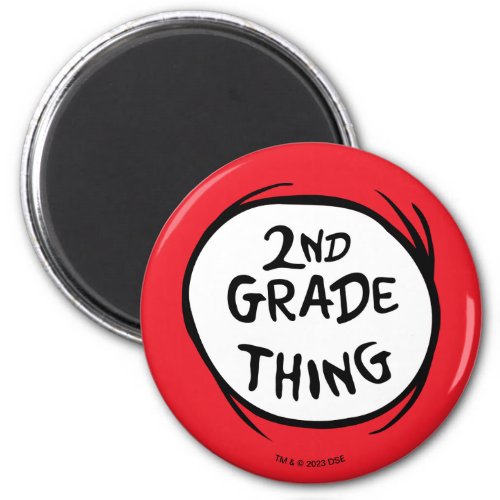 Dr Seuss  Thing 1 Thing 2 _ 2nd Grade Thing Magnet