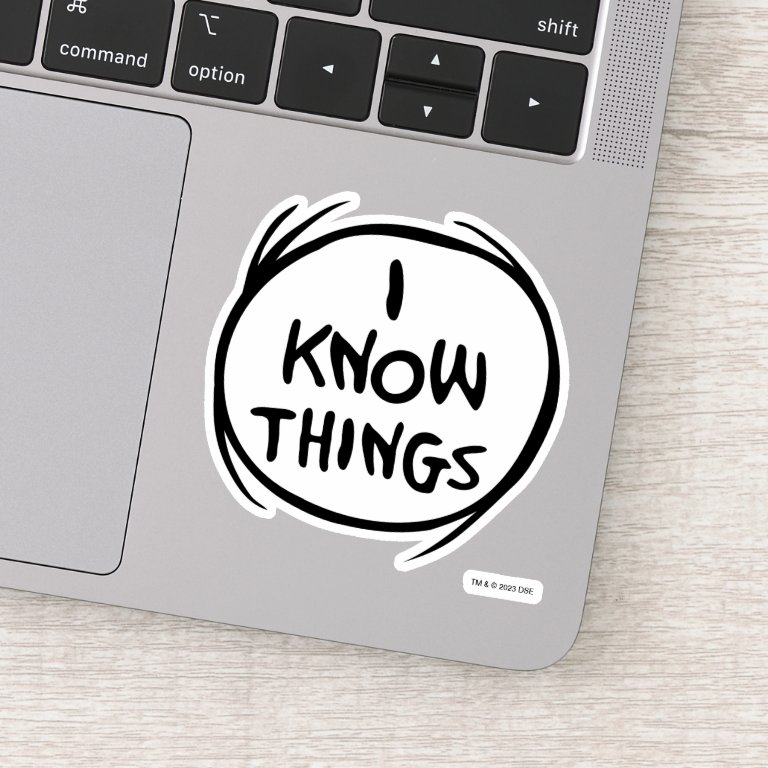 Dr. Seuss | Thing 1 Thing 2 - I Know Things Sticker