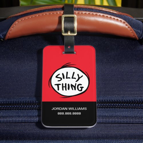Dr Seuss  Thing 1 Thing 2 _ Silly Thing Luggage Tag