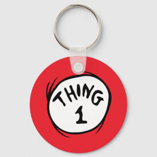 Dr. Seuss   Thing 1 Thing 2 - Thing 1 Keychain