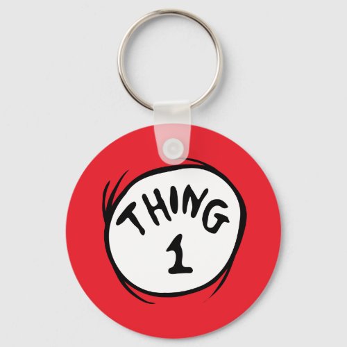 Dr Seuss  Thing 1 Thing 2 _ Thing 1 Keychain
