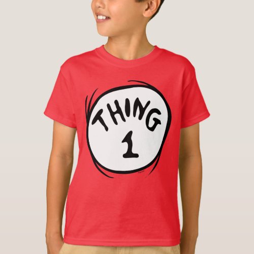 Dr Seuss  Thing 1 Thing 2 _ Thing 1 T_Shirt