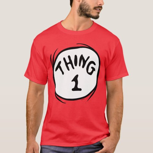 Dr Seuss  Thing 1 Thing 2 _ Thing 1 T_Shirt