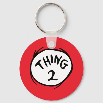 Dr. Seuss | Thing 1 Thing 2 - Thing 2 Keychain by DrSeussShop at Zazzle
