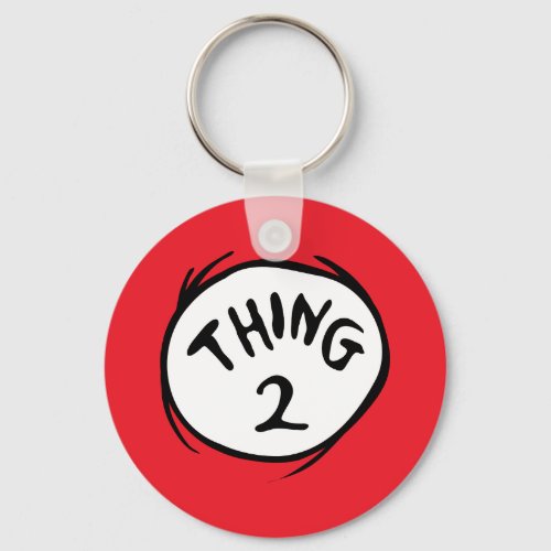 Dr Seuss  Thing 1 Thing 2 _ Thing 2 Keychain