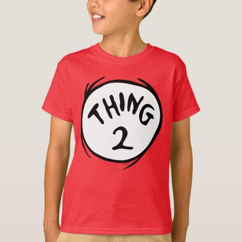 Dr Seuss  Thing 1 Thing 2 _ Thing 2 T_Shirt