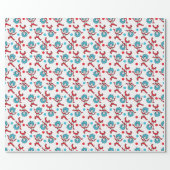 Dr. Seuss Thing 1 Thing 2 | Twins Baby Shower Wrapping Paper (Flat)