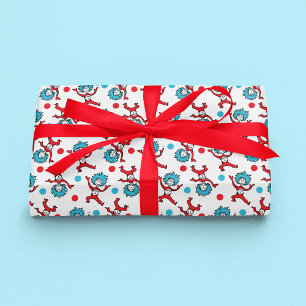 Dr. Seuss Thing 1 Thing 2   Twins Baby Shower Wrapping Paper