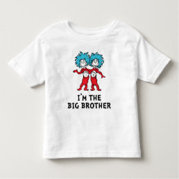 Dr. Seuss Thing 1 Thing 2 | Twins | Big Brother Toddler T-shirt