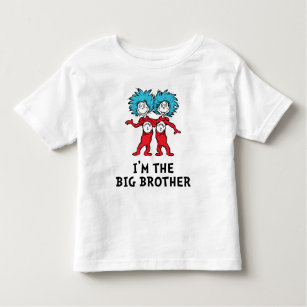 Dr. Seuss Thing 1 Thing 2   Twins   Big Brother Toddler T-shirt