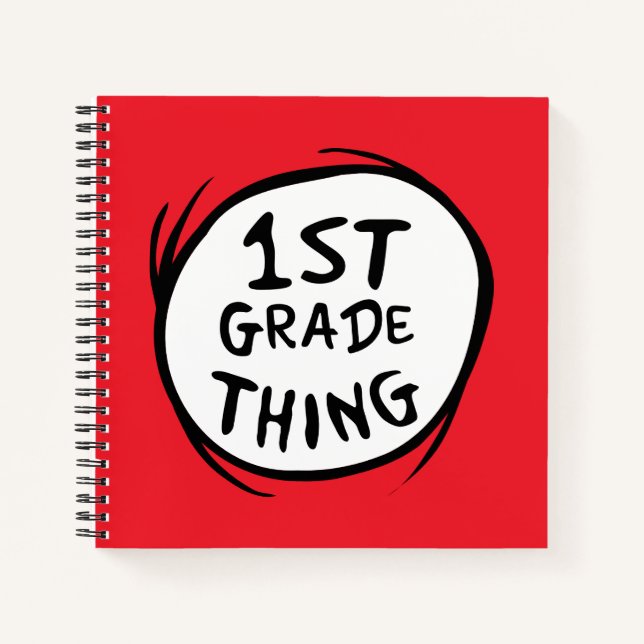 Dr. Seuss | Thing One Thing Two - 1st Grade Thing Notebook (Front)