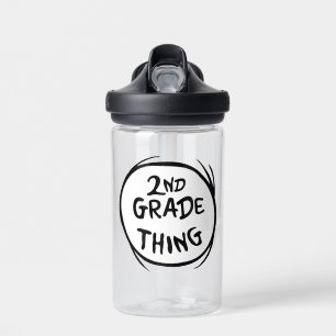 Dr. Seuss Thing One Thing Two - 2nd Grade Thing Water Bottle