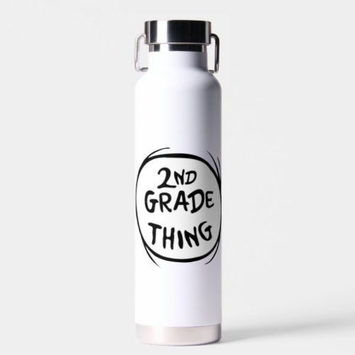 Dr Seuss  Thing One Thing Two _ 2nd Grade Thing Water Bottle